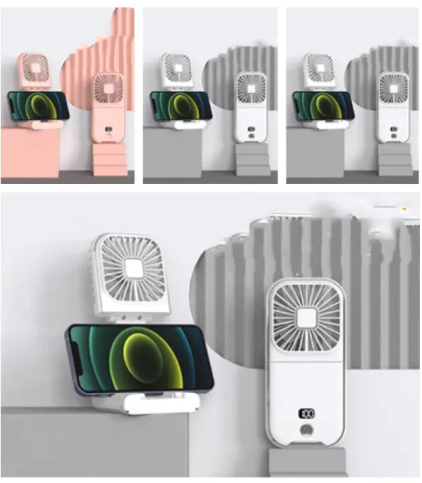 Compact Dual-Mode Cooling Fan, USB Charged