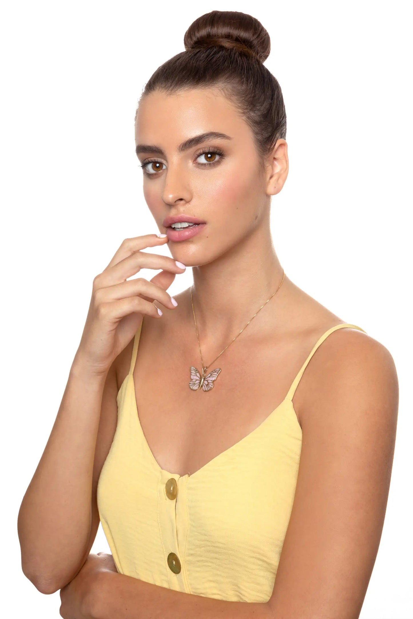 Artisan Gold-Plated Butterfly Charm