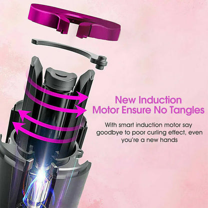 Cordless Ceramic Curling Iron Auto Waver USA