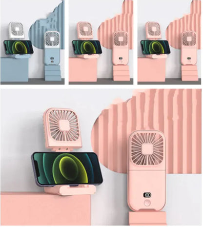 Compact Dual-Mode Cooling Fan, USB Charged