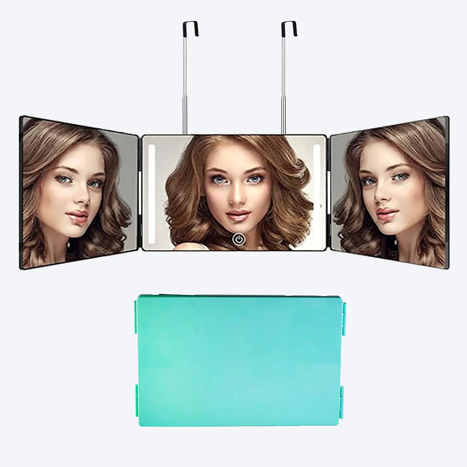 Tri-Fold LED Glam Mirror