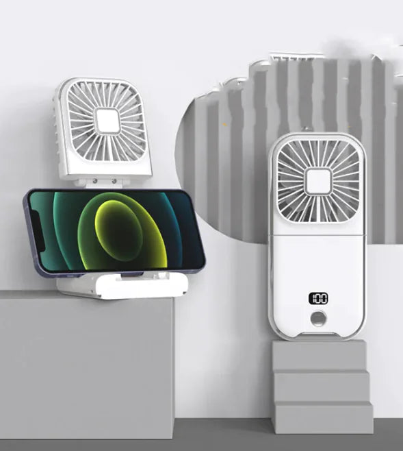 Compact Dual-Mode Cooling Fan, USB Charged