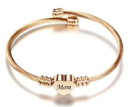 Elegant Stainless Steel Love Bracelet for Mom