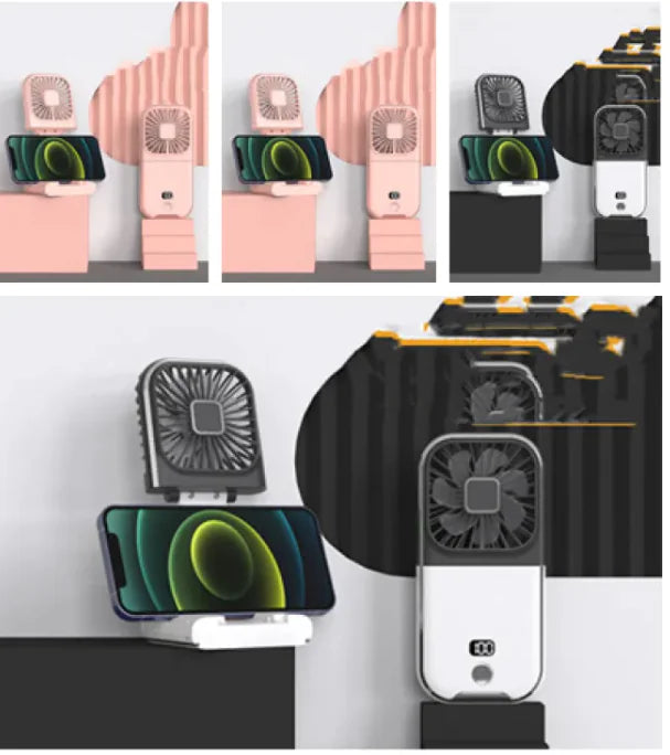 Compact Dual-Mode Cooling Fan, USB Charged