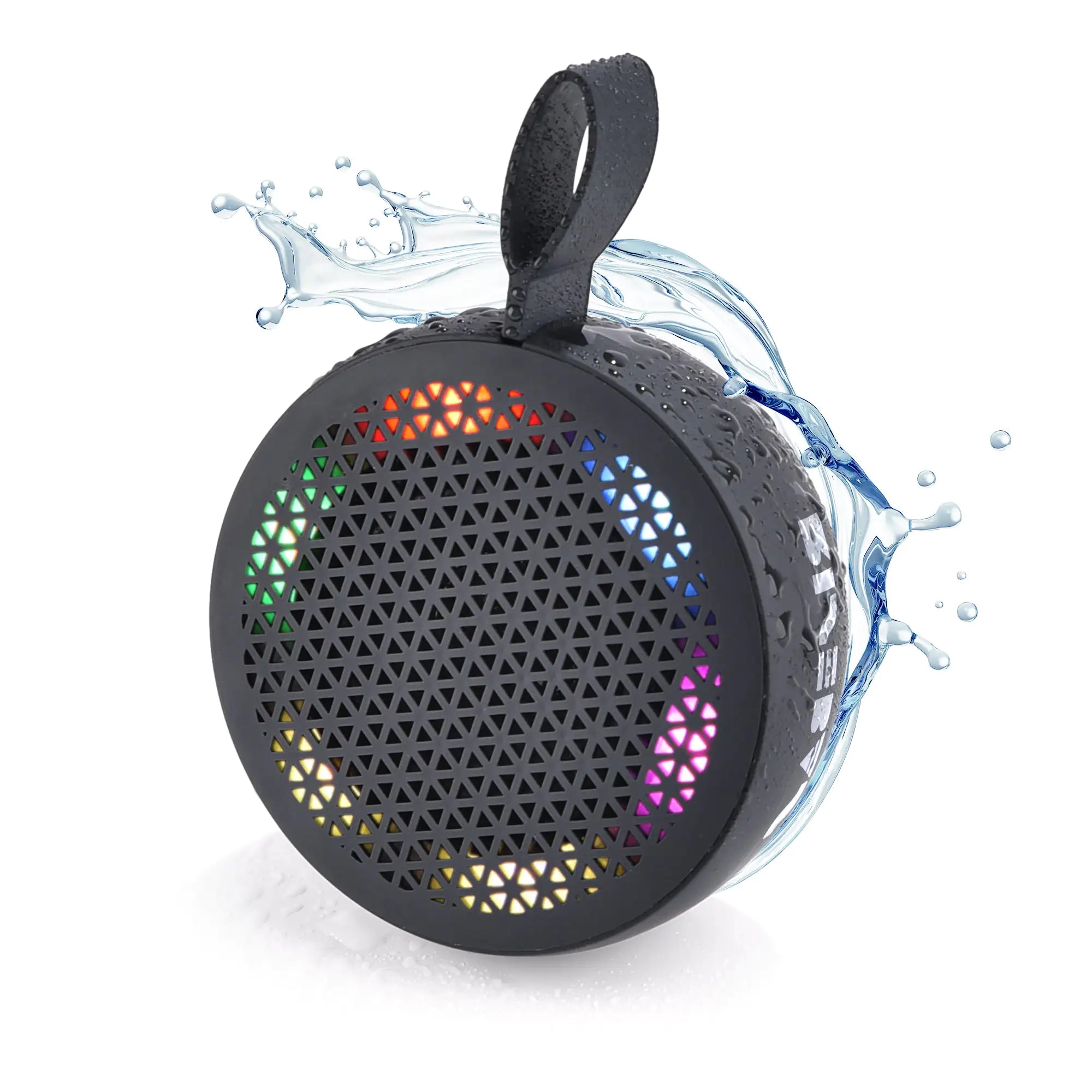 AQUABEAT Waterproof Bluetooth Shower Speaker with LED