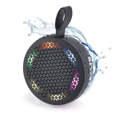 AQUABEAT Waterproof Bluetooth Shower Speaker with LED