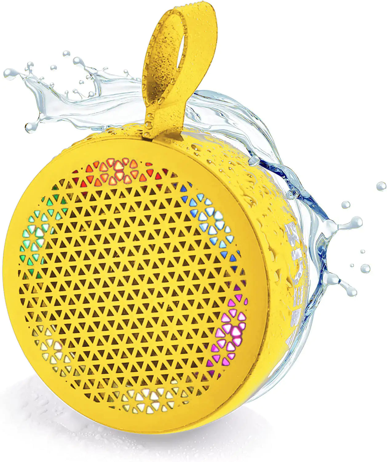 AQUABEAT Waterproof Bluetooth Shower Speaker with LED