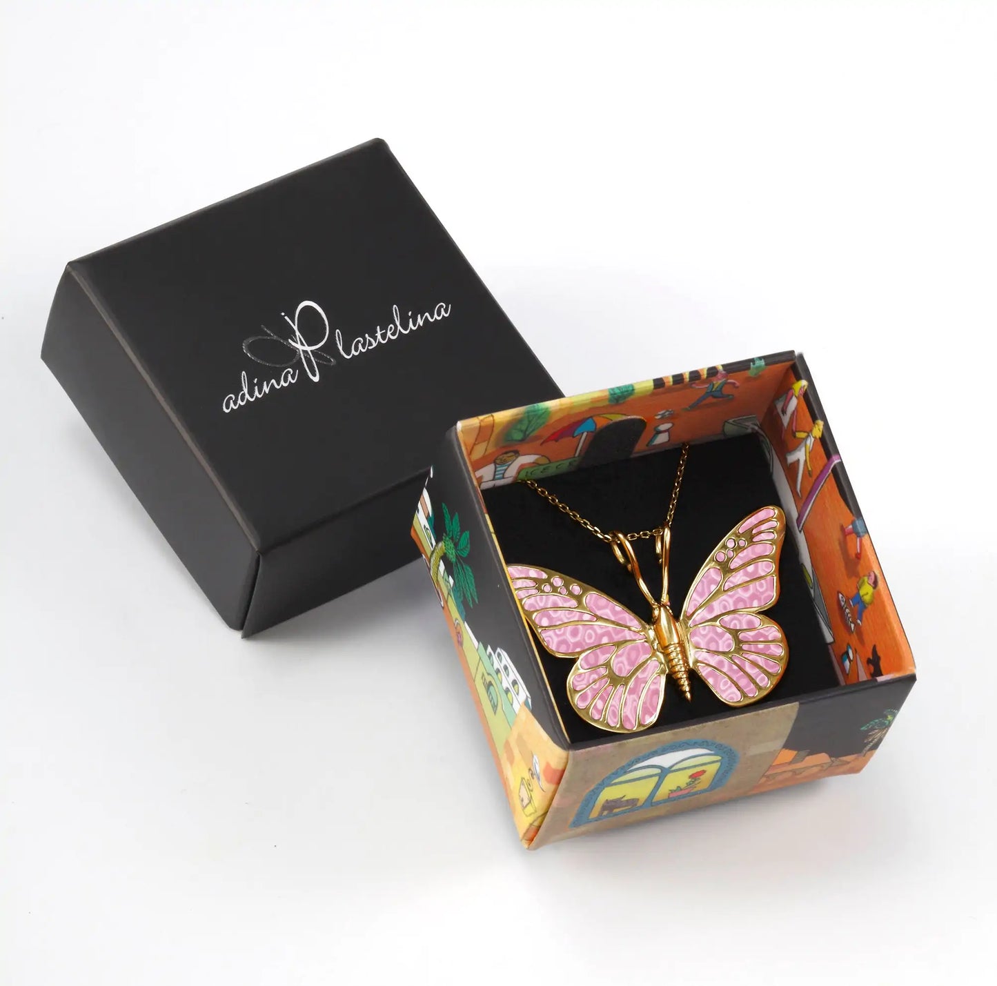 Artisan Gold-Plated Butterfly Charm