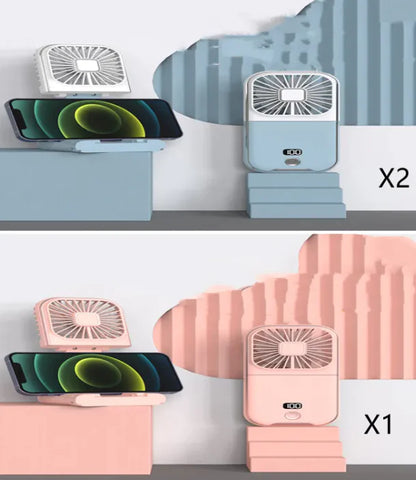 Compact Dual-Mode Cooling Fan, USB Charged