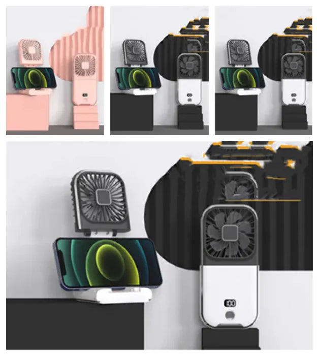 Compact Dual-Mode Cooling Fan, USB Charged