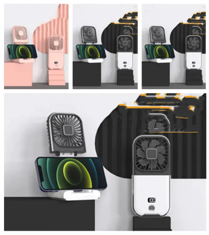 Compact Dual-Mode Cooling Fan, USB Charged