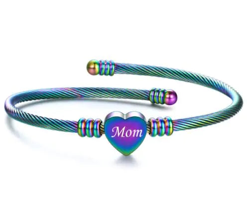 Elegant Stainless Steel Love Bracelet for Mom