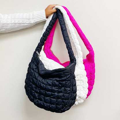 Chic Quilted Carryall Bag