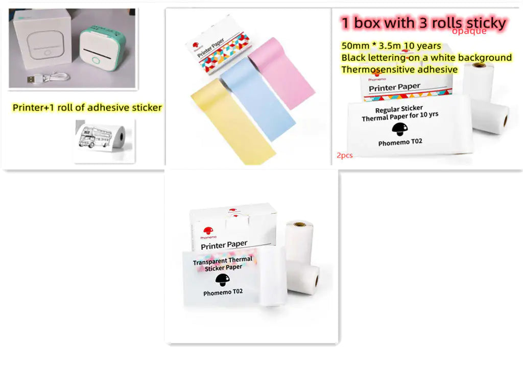 PocketStudy Bluetooth Label Printer