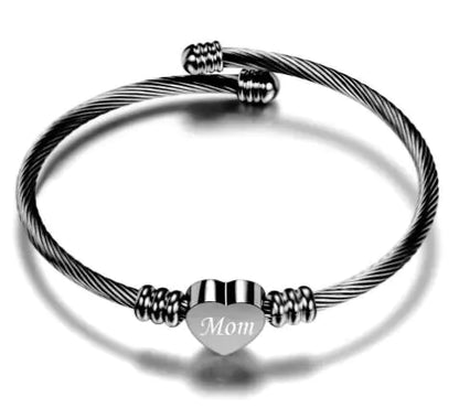 Elegant Stainless Steel Love Bracelet for Mom