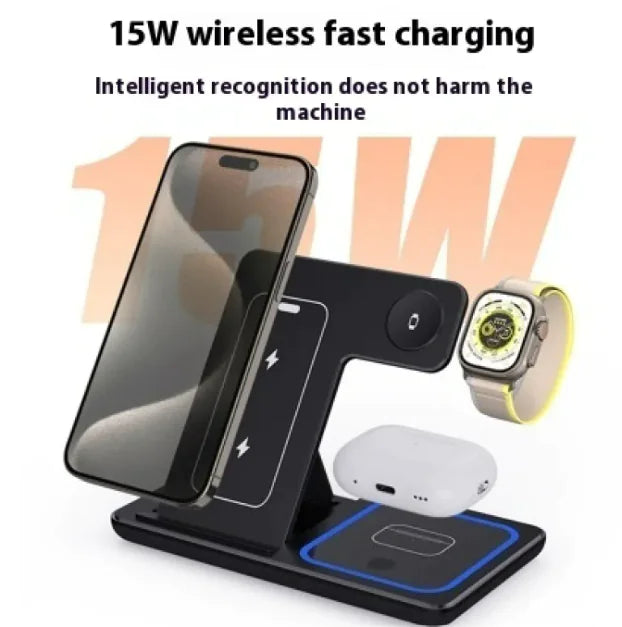 15W Triple-Device LED Quick Charge Hub