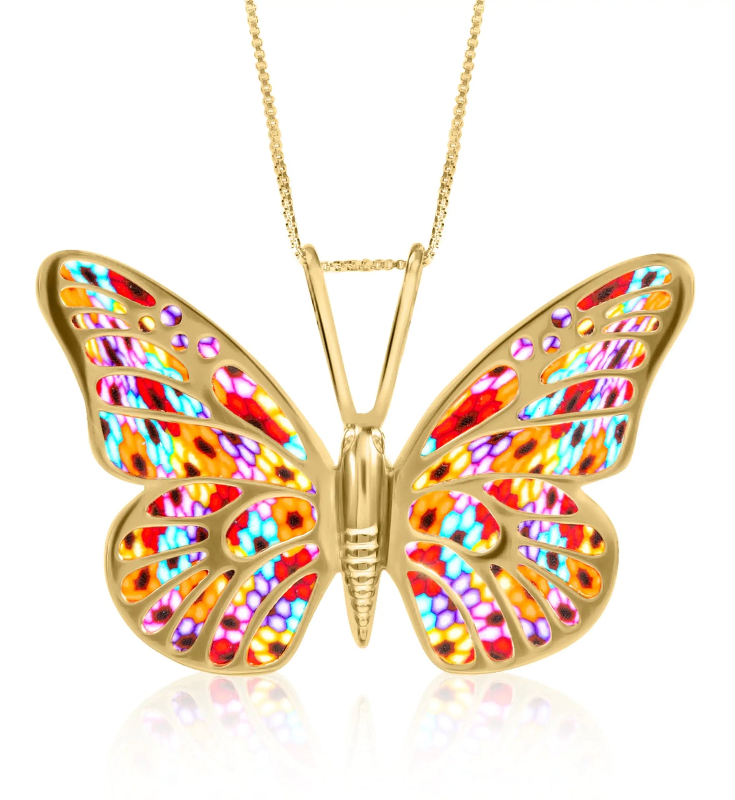 Artisan Gold-Plated Butterfly Charm