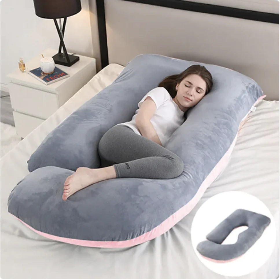 J-Shape Maternity Support Pillow