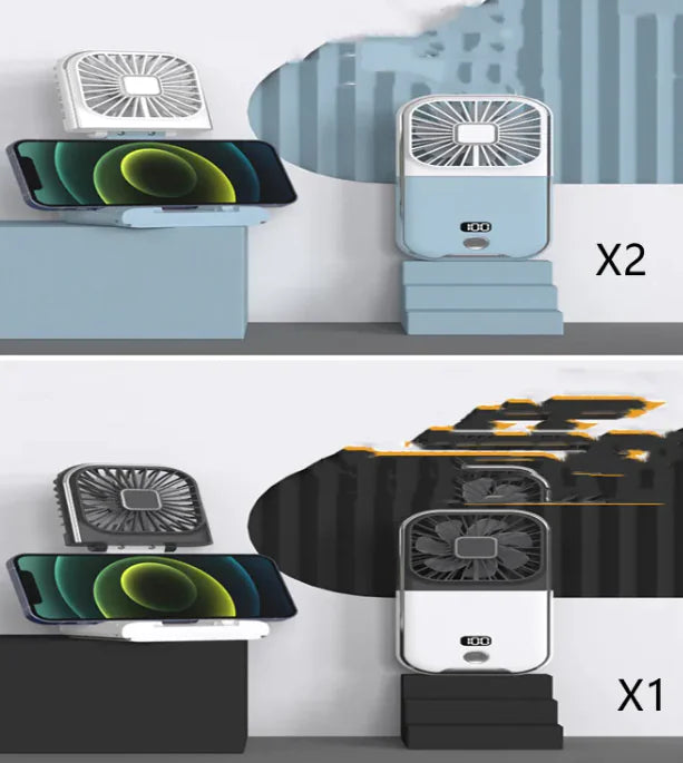 Compact Dual-Mode Cooling Fan, USB Charged