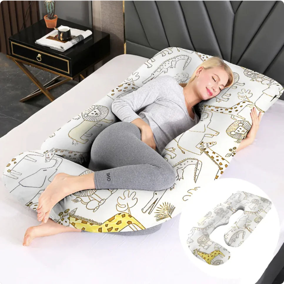 J-Shape Maternity Support Pillow