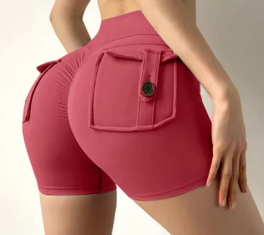 SleekFit Pocket Yoga Shorts