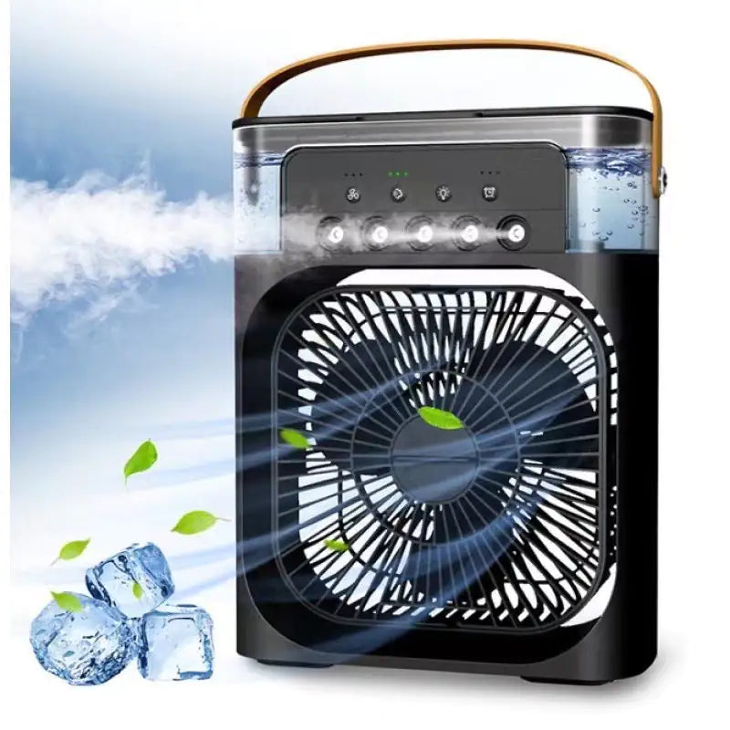 3-in-1 Compact Air Cooler - Mini AC, Humidifier &amp; LED Lights
