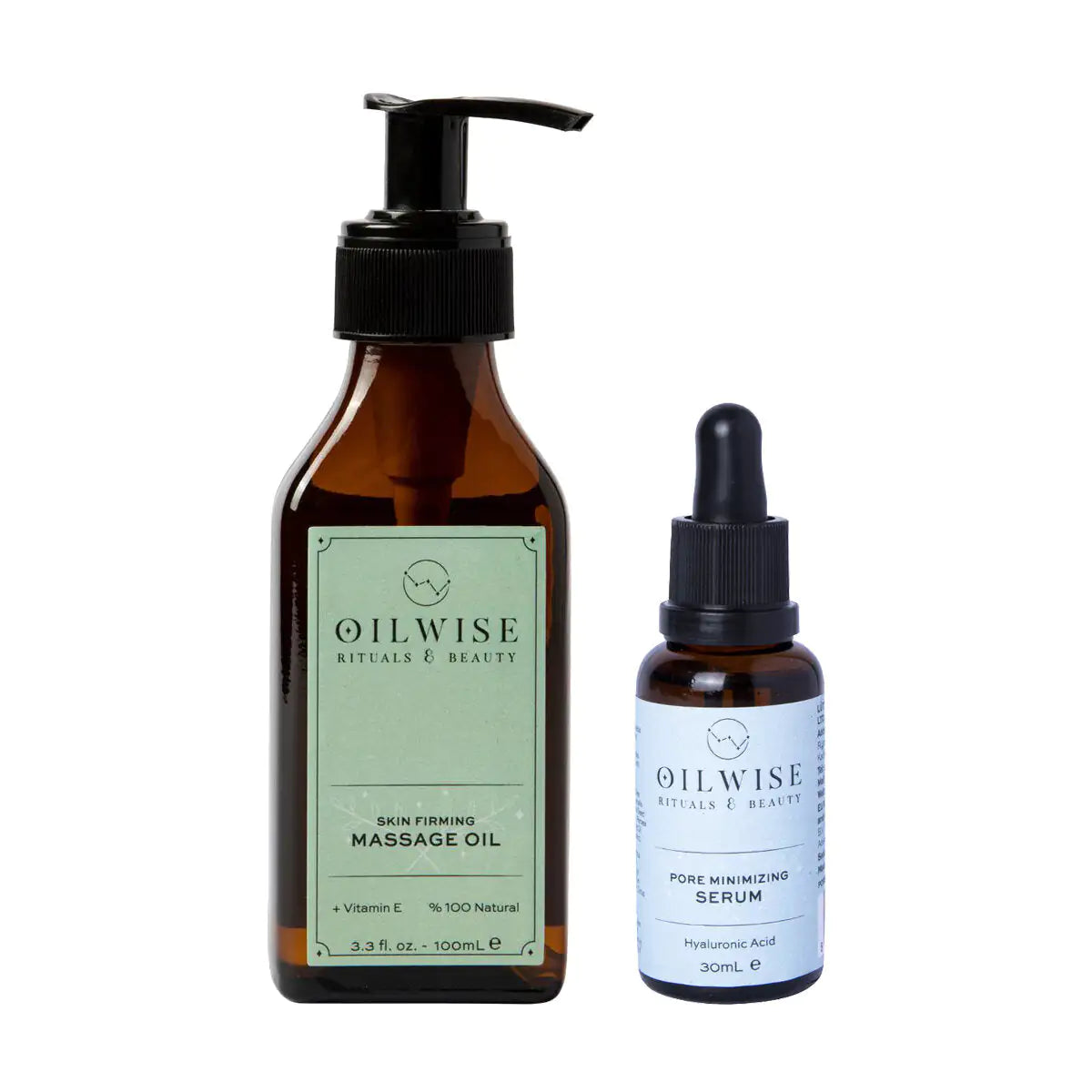 Oilwise Skin Firming Massage Oil &amp; Pore Minimizing Serum Set