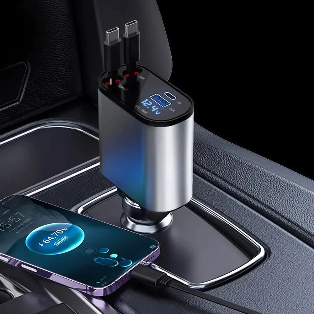 QuadPort Car Charge Hub