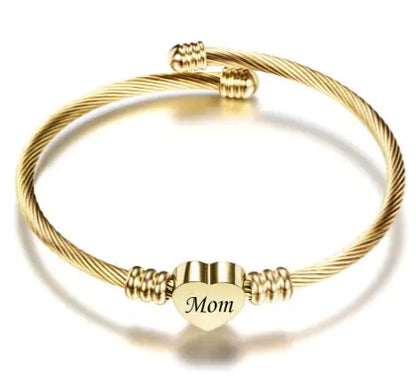 Elegant Stainless Steel Love Bracelet for Mom