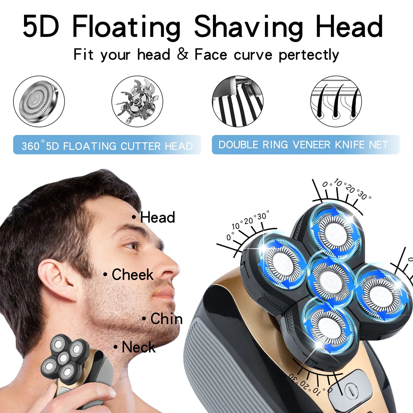 5-in-1 Multifunctional Beard Trimmer