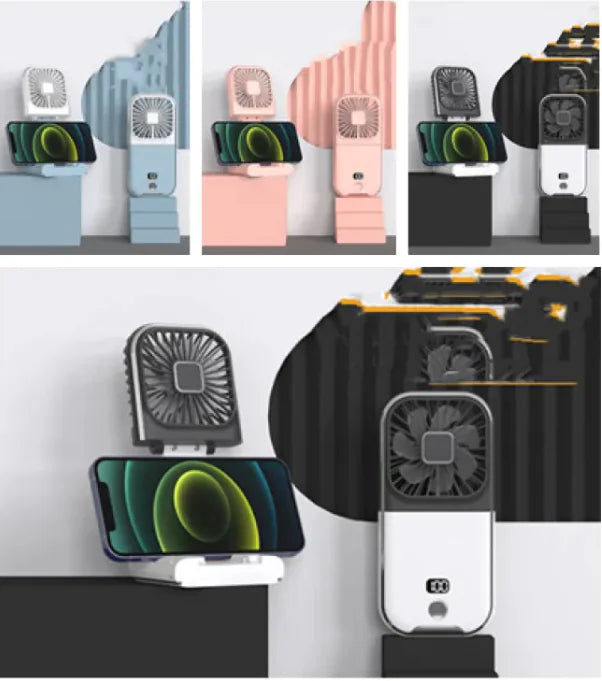 Compact Dual-Mode Cooling Fan, USB Charged