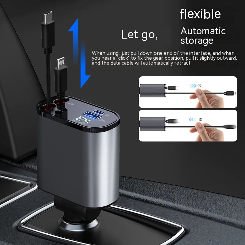 QuadPort Car Charge Hub