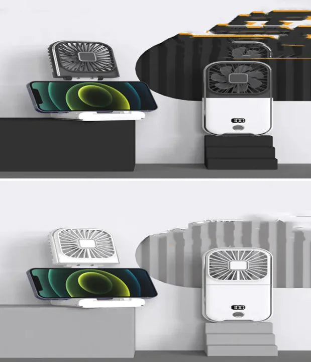 Compact Dual-Mode Cooling Fan, USB Charged