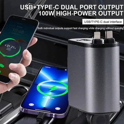 QuadPort Car Charge Hub