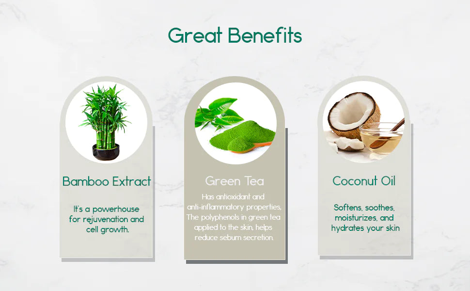 Green Essence Exfoliating Bar: Bamboo &amp; Tea