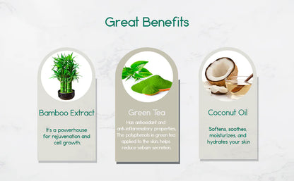 Green Essence Exfoliating Bar: Bamboo &amp; Tea