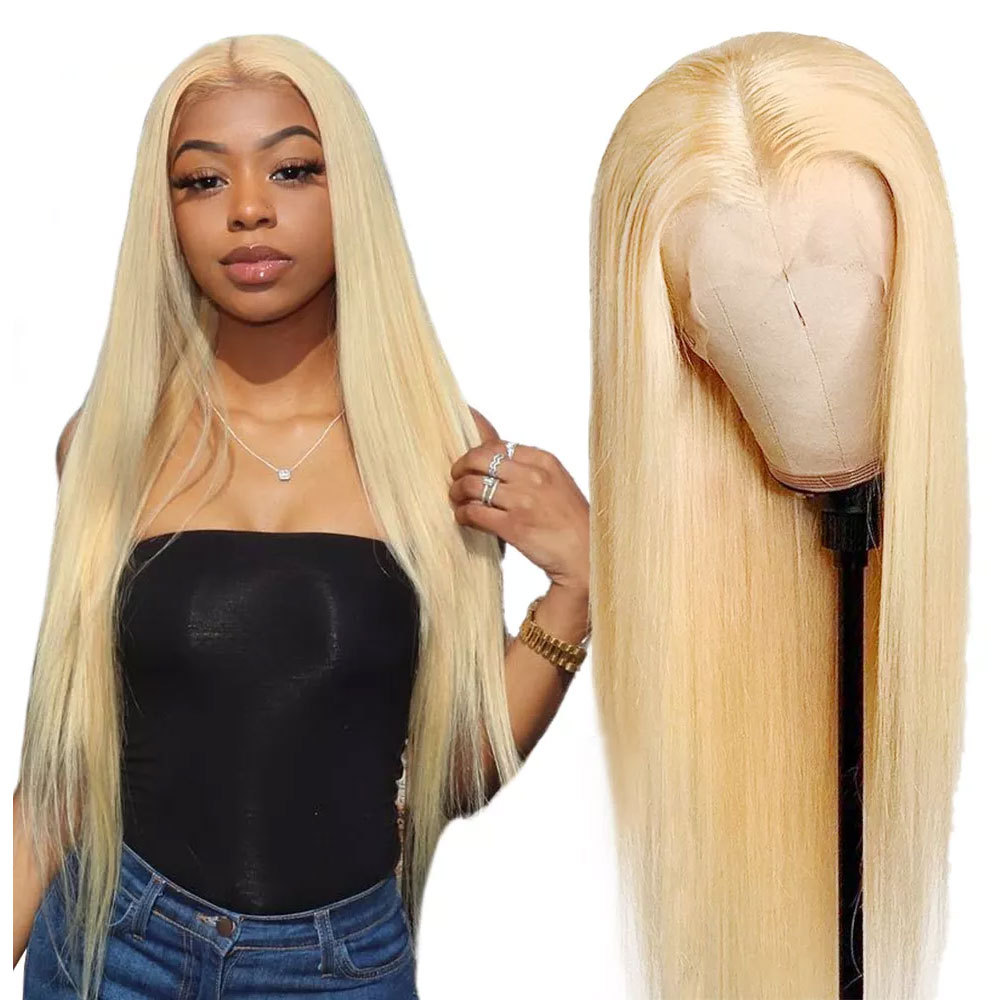 Chic Matte Gold Lace Front Wig