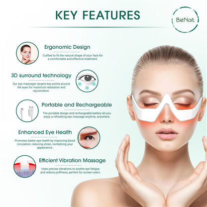 BrightEyes Red Light Under-Eye Therapy Massager