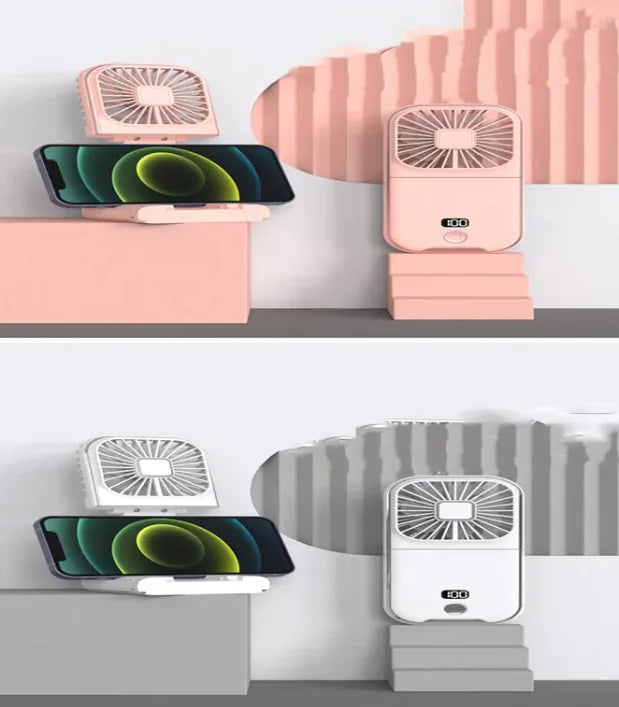 Compact Dual-Mode Cooling Fan, USB Charged