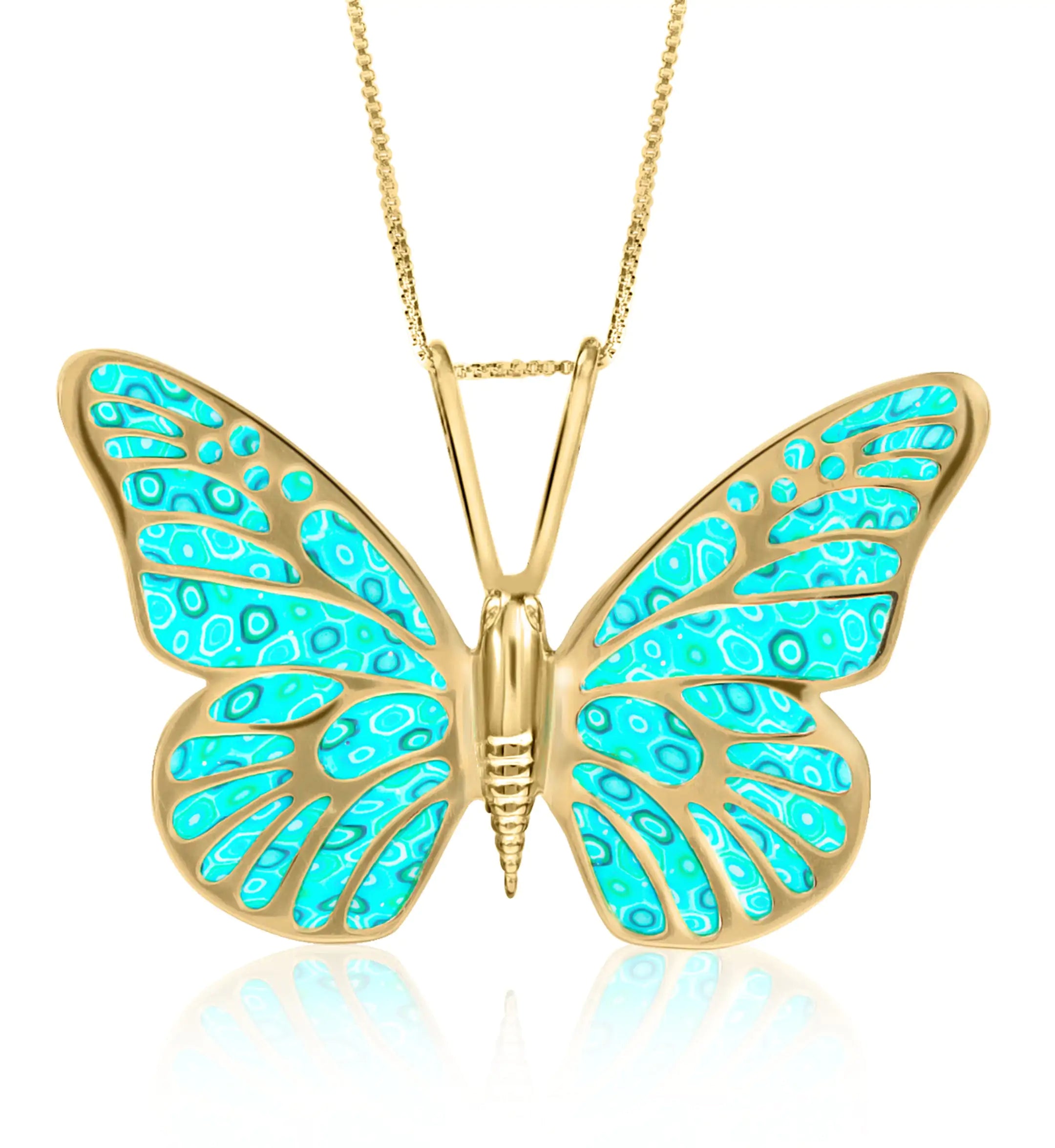 Artisan Gold-Plated Butterfly Charm