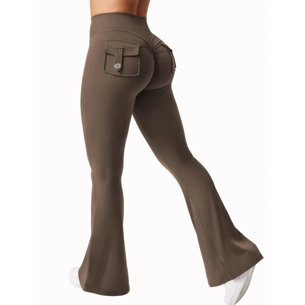 Chic High-Rise Cargo Sweatpants