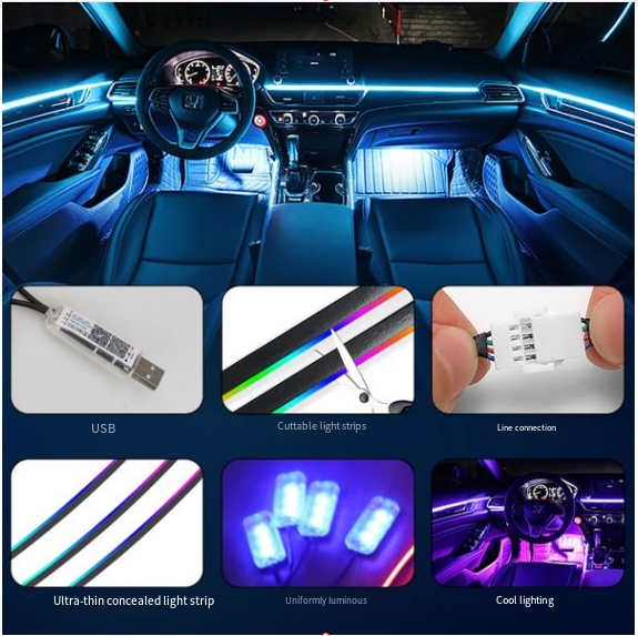 USB Car Synced Music Light