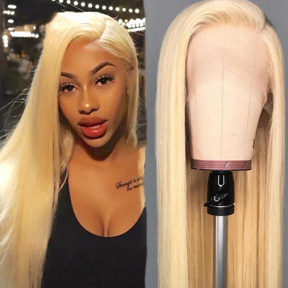 Chic Matte Gold Lace Front Wig