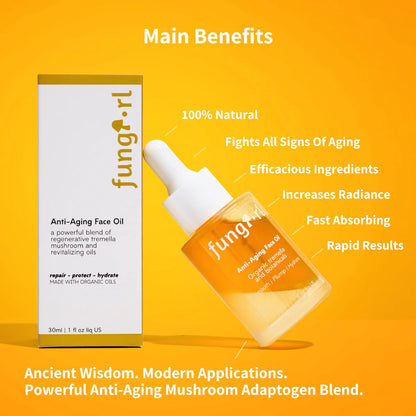 Anti-Aging Tremella &amp; Reishi Mushroom Face Oil Serum - by Fungi Guru