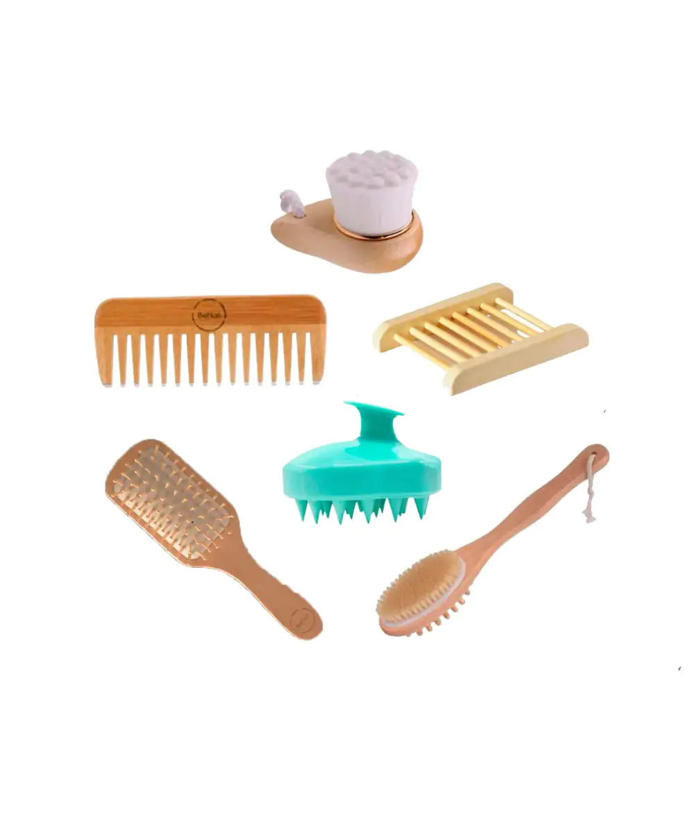 Eco-Friendly Bath Accessory Kit - 6 Pcs