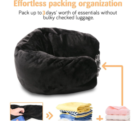 VersaPillow Travel U-Shape - Memory Foam Comfort
