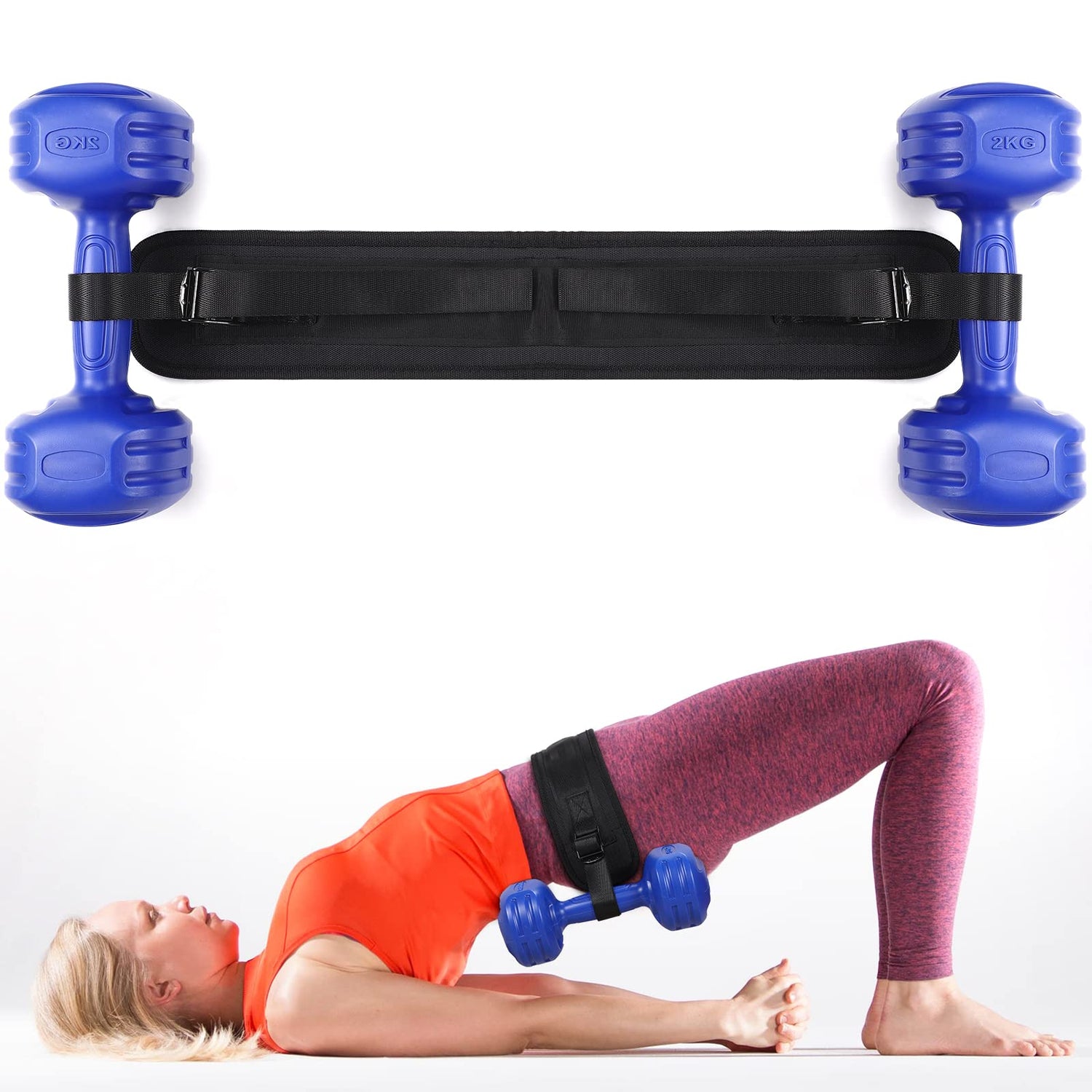 MaxGrip Hip Thrust Fitness Belt - 50kg Capacity