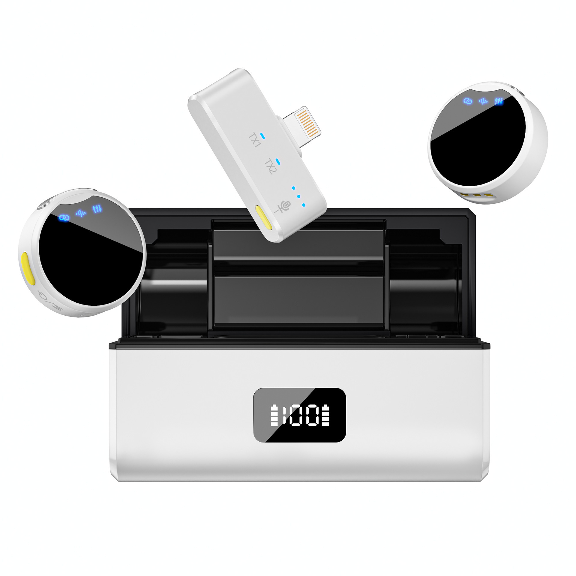 Clip-On Collar Mic with Charger Case