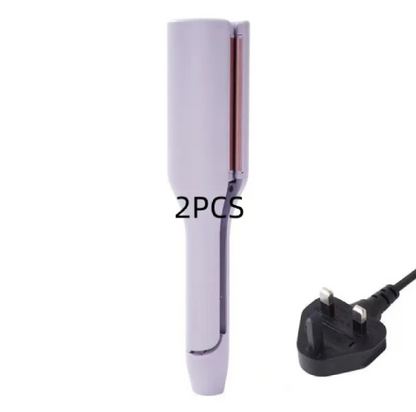 French Deep V Hair Curler – 32MM Big Wave &amp; Water Ripple Curling Iron