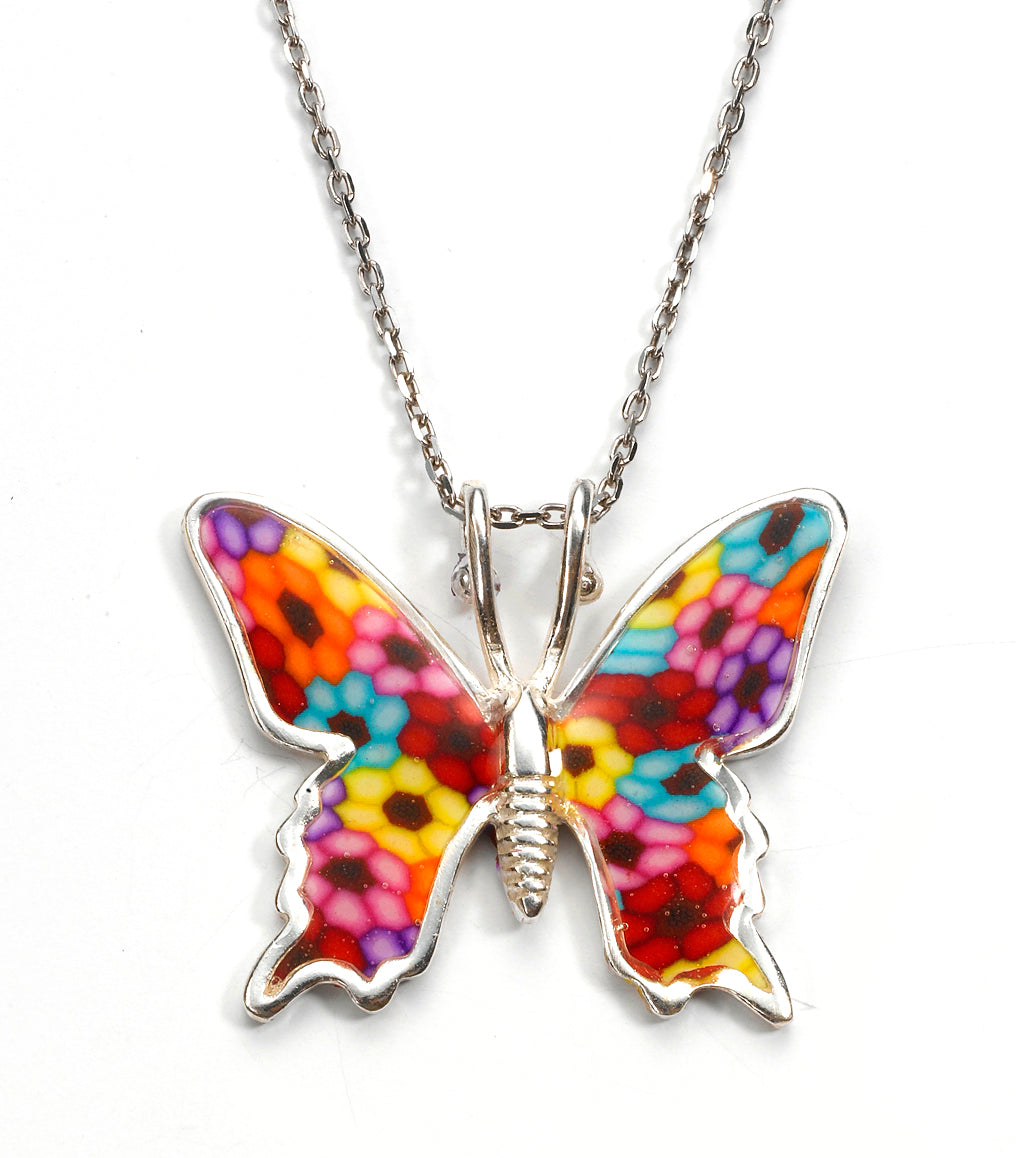 Elegant Butterfly Silver Charm